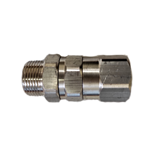 Поворотная муфта для БРС типа CamLock DN 25 с наружной резьбой, вид сбоку