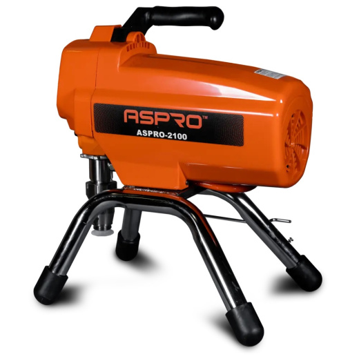 Безвоздушный окрасочный аппарат Aspro 2100 NEW на подставке